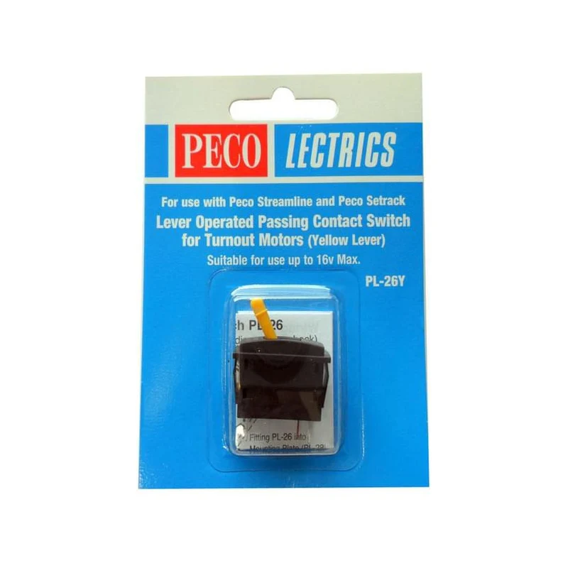 Peco Passing Contact Switch Yellow