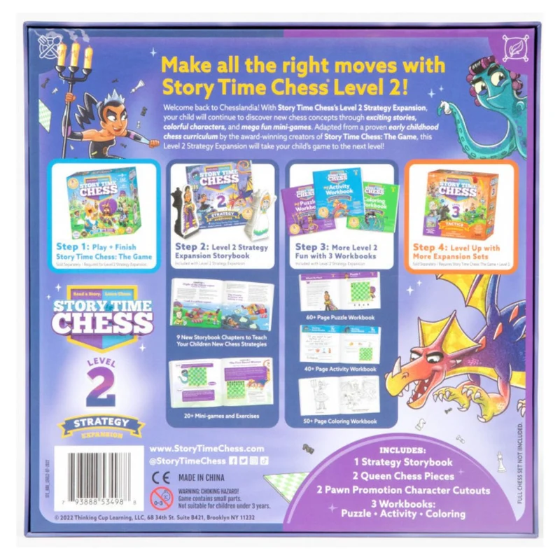 Thinking Cup Games Story Time Chess Level 2 Strategy Expansion
