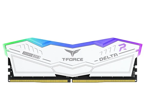 Team 32GB (2x16GB) FF4D532G6400HC40BDC01 T-Force Delta RGB White CL40 6400MHz DDR5 RAM