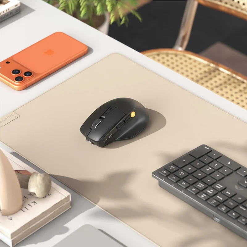 Alogic Crux USB-C Rechargeable Wireless Productivity Mouse (Black)
