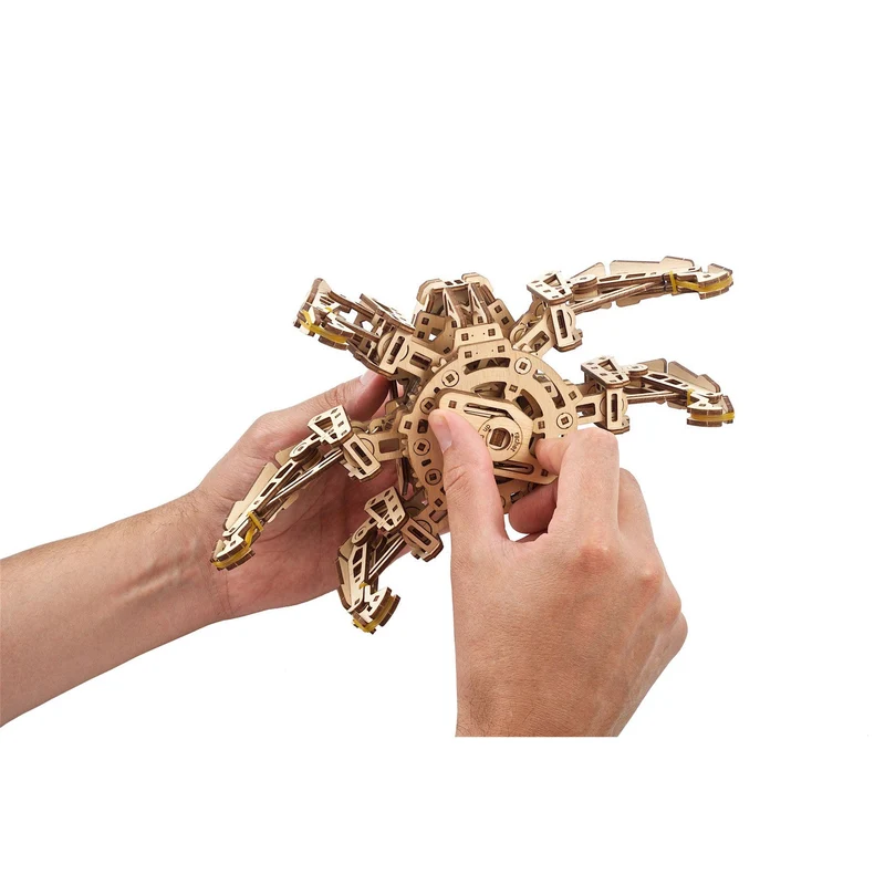 UGears Hexapod Explorer Wooden Mechanical Puzzle Model Kit