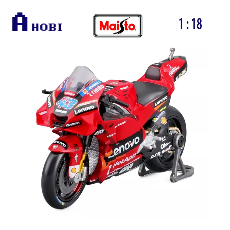 Maisto 1:18 Scale Moto GP 2022 Ducati Lenovo Team #43 Jack Miller Diecast Model
