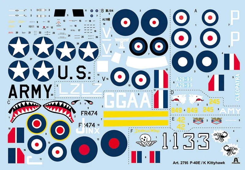 Italeri 1/48 P-40 E/K Kittyhawk