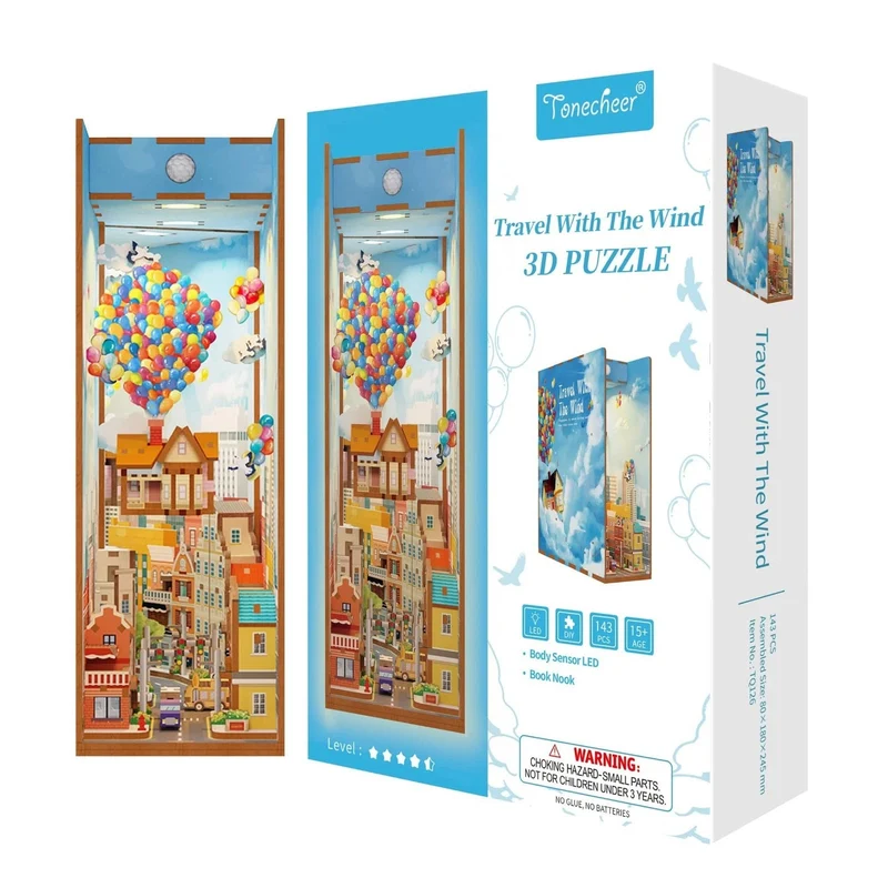 Tonecheer Travel with The Wind Book Nook Kit