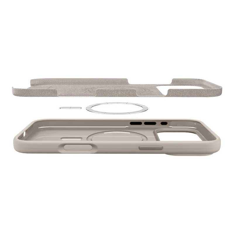Spigen Apple iPhone 17 Pro Silicone Fit (MagFit) Case (Stone)