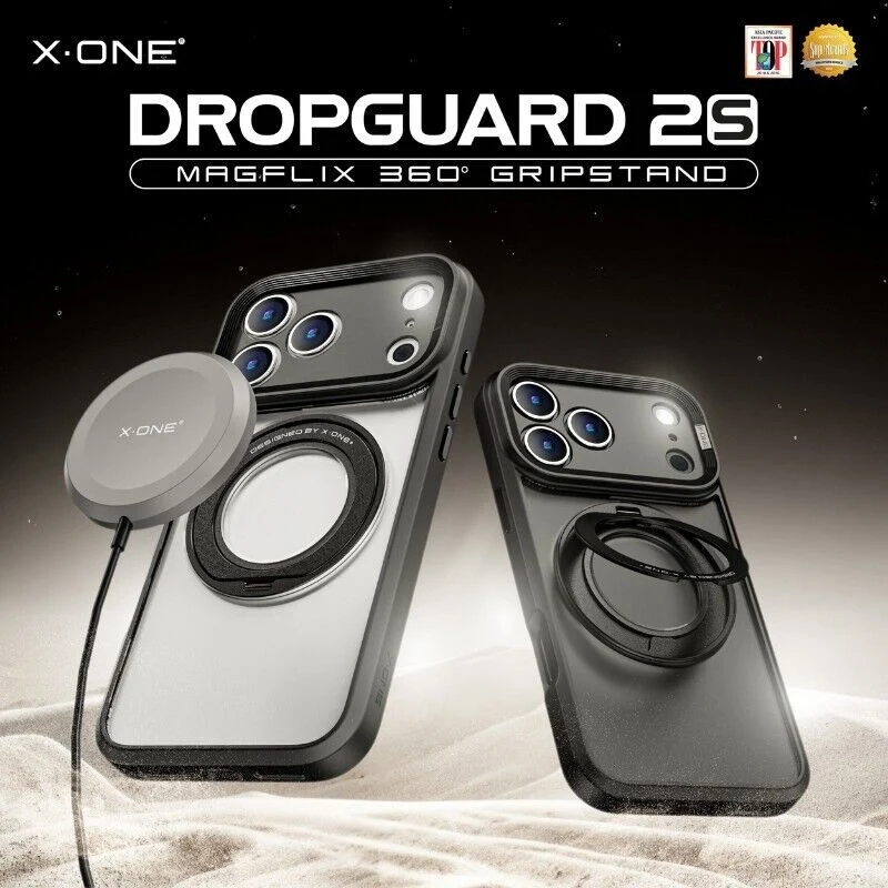 X.One [Mgsafe] Dropguard 2S / 2.0 Impact Protection Kickstand Case iPhone 17 Pro Max - Frosted Matte
