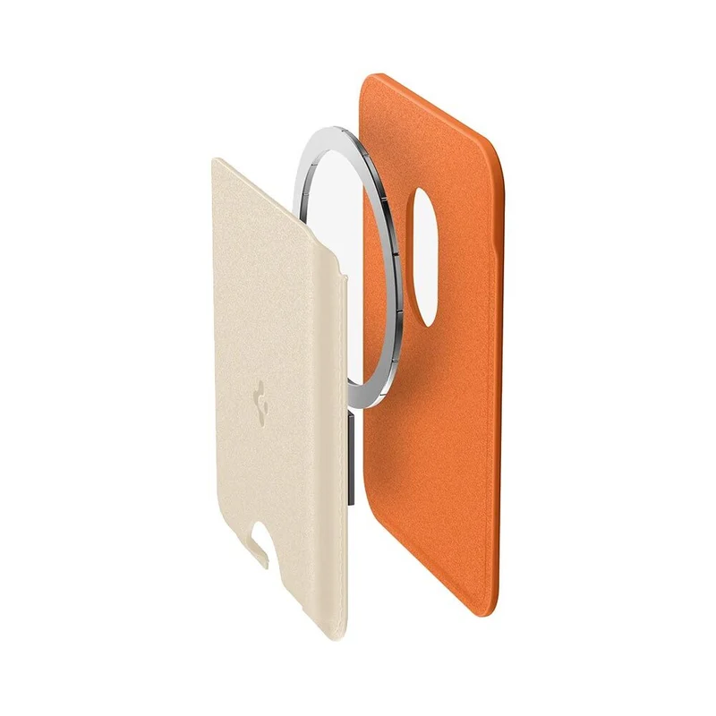 Spigen Nano Pop (MagFit) Card Holder Wallet (Orange Beige)