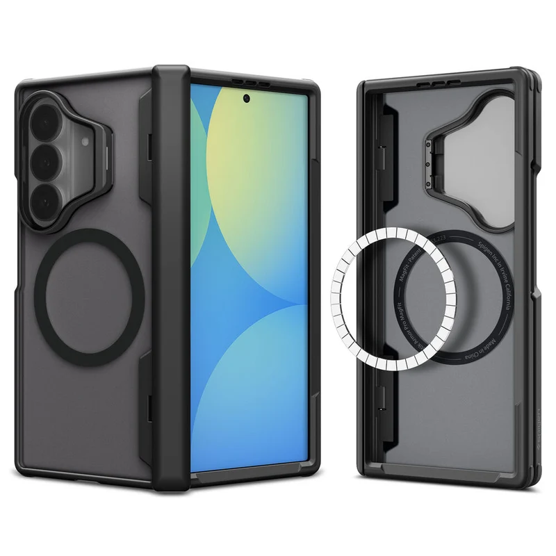 Spigen Galaxy Z Fold 8 Ultra Optik Armor Pro (MagFit) Case (Black)