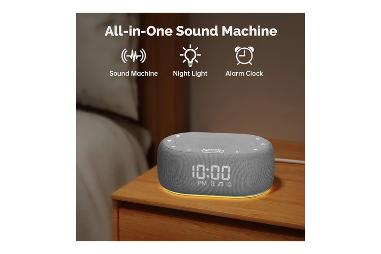 1Mii R3 Portable White Noise Sound Machine with Alarm Clock