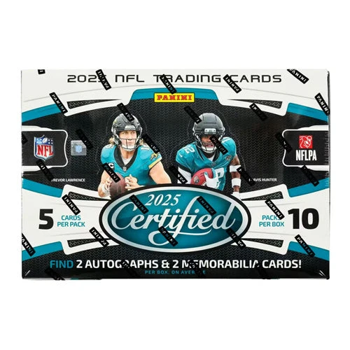 Panini NFL - 2025 Certified Football Hobby Trading Cards (Display of 10)