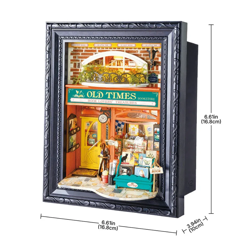 DIY Framed Old Times Bookstore