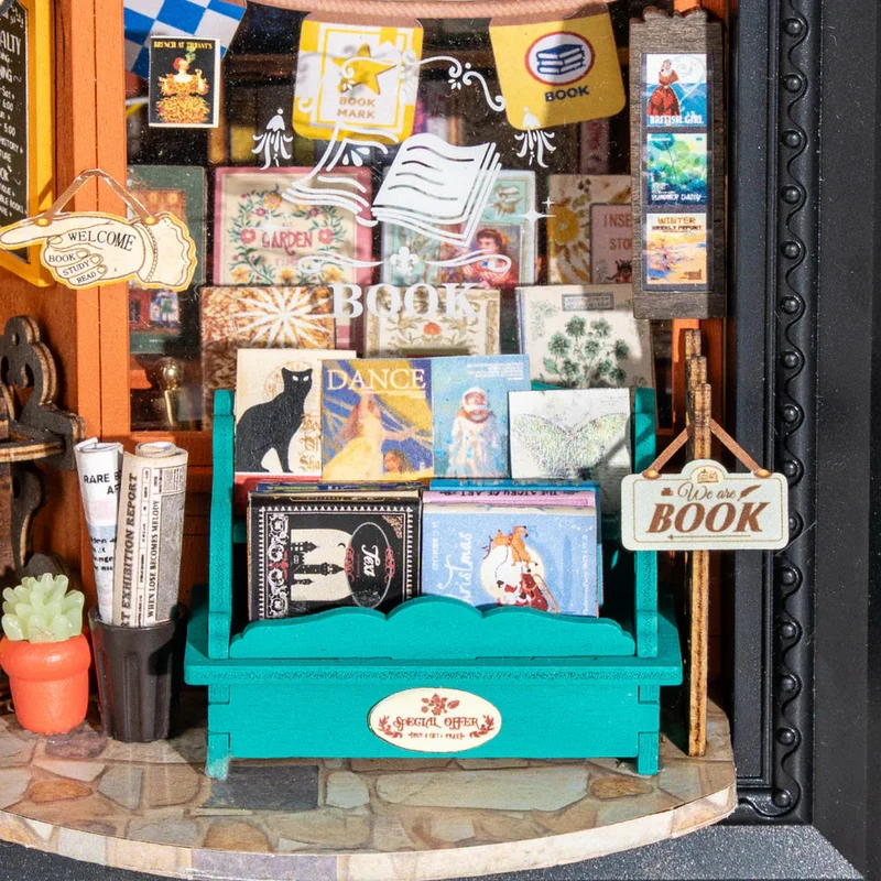 DIY Framed Old Times Bookstore
