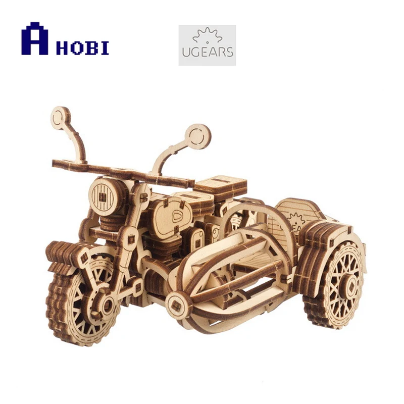 Ukraine Made Ugears Hagrid's Flying Motorbike With Sidecar Wooden Model Kit
