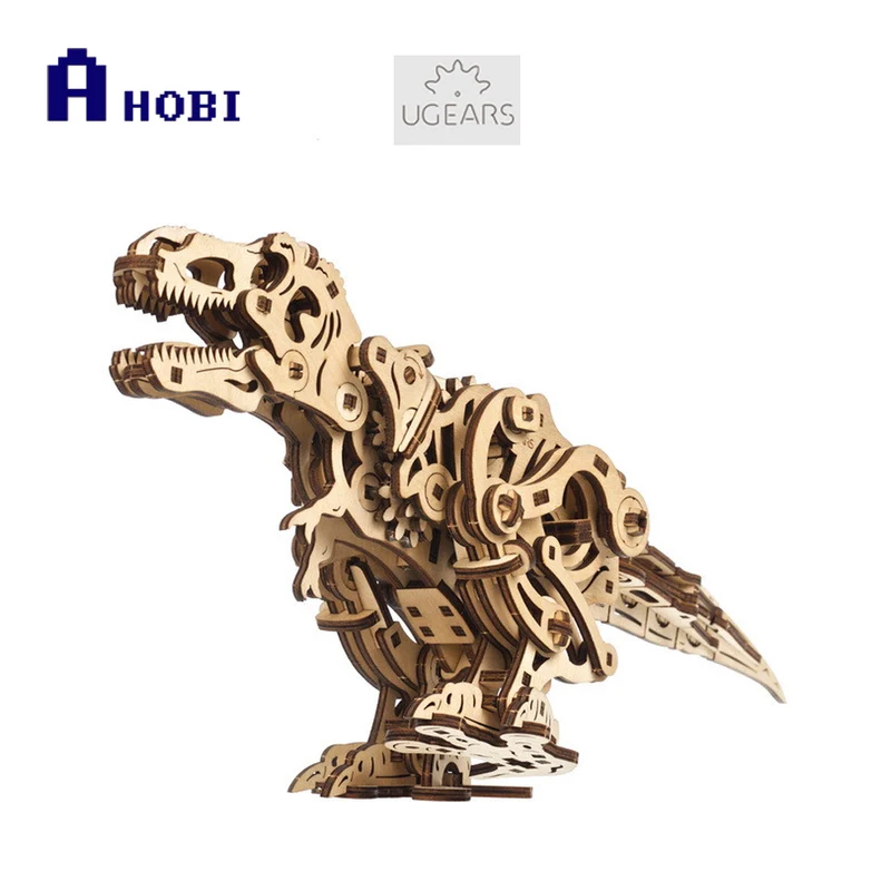 Ugears Tyrannosaurus Tex Wooden Mechanical Puzzle Model Kit