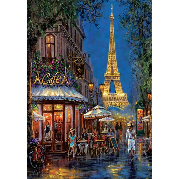 Clementoni 500pc Night At The Eiffel Cafe Puzzle