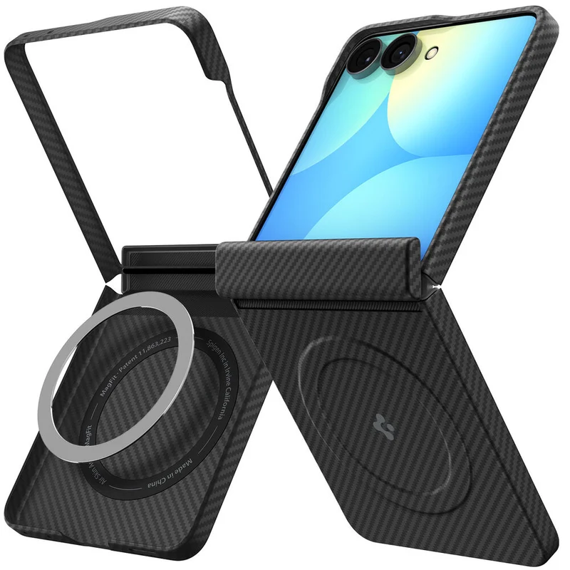 Spigen Galaxy Z Flip 8 Airskin Aramid (MagFit) Case (Black)