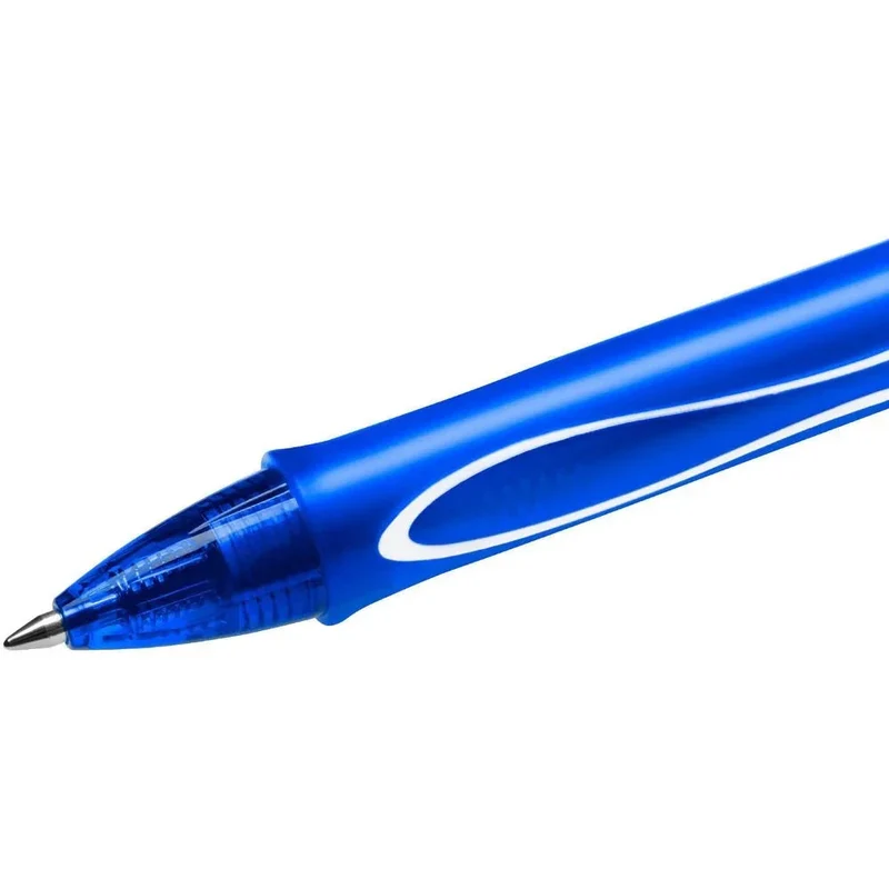 Bic Gelocity Retractable Quick Dry Gel Pen Medium 0.7mm Blue Box 12
