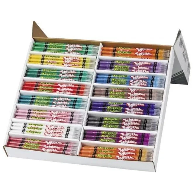 Crayola Twistables Crayons Assorted Classpack 240 Bulk