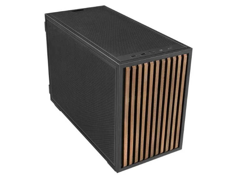 Lian Li DAN Cases B4 Wood Edition Micro-ATX SFF PC Case - Black Walnut