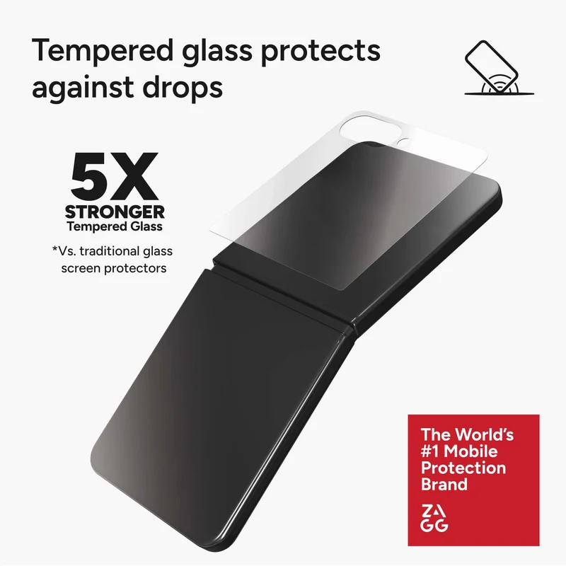 ZAGG InvisibleShield Glass Cover Elite Screen Protector for Galaxy Z Flip7