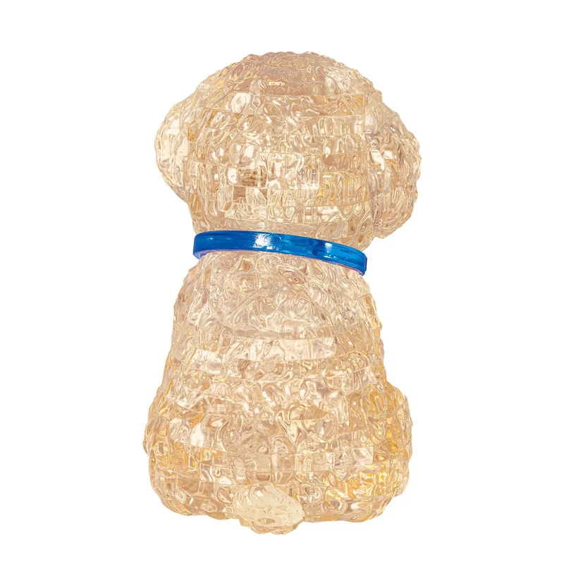 Bepuzzled 3D Toy Poodle Apricot Crystal Puzzle