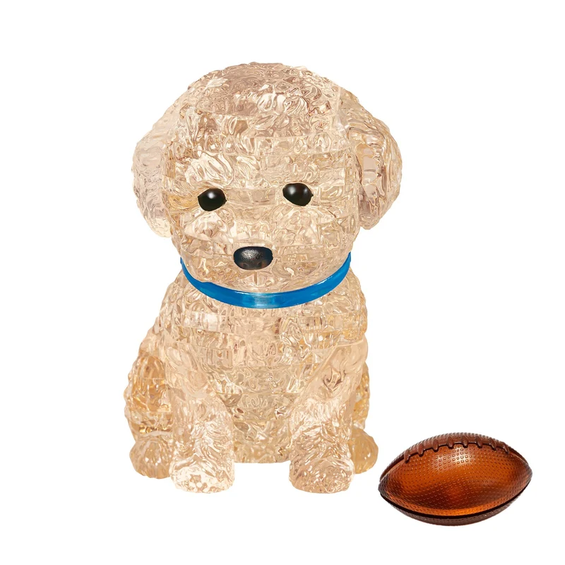Bepuzzled 3D Toy Poodle Apricot Crystal Puzzle