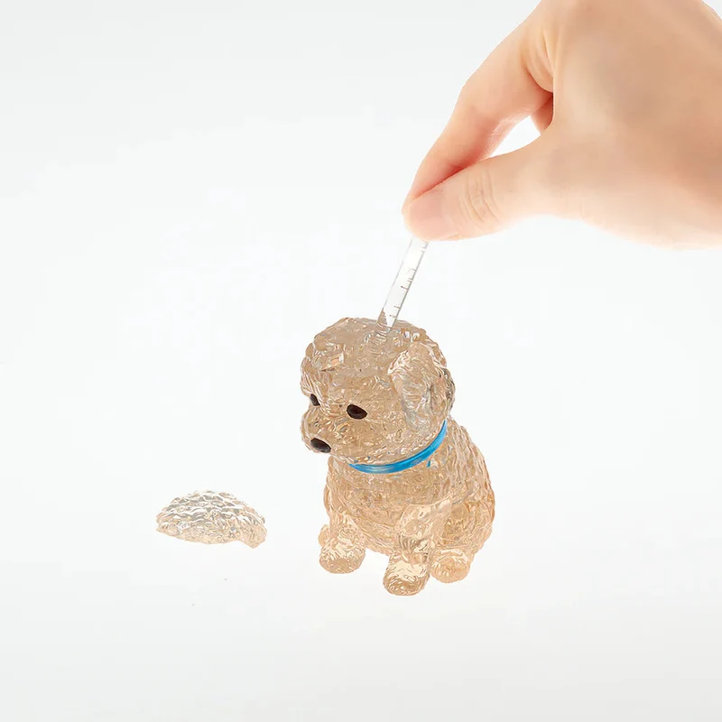 Bepuzzled 3D Toy Poodle Apricot Crystal Puzzle