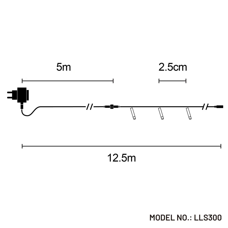Lexi Lighting 300 LED Connectable Premier Tree Light - Multicolour