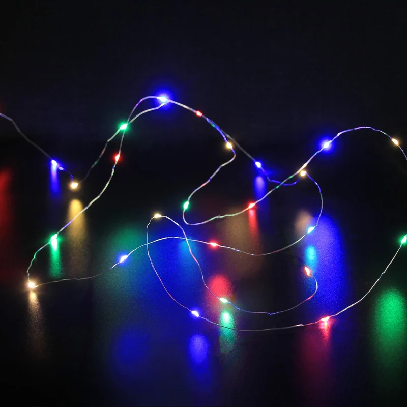Lexi Lighting Battery Operated 40 Micro LED String Lights with Timer - Multicolour