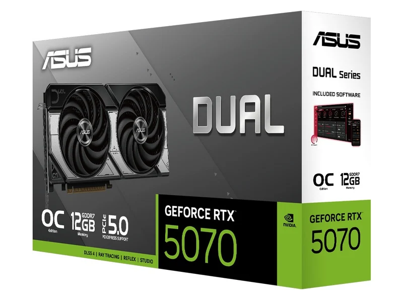 Asus GeForce RTX 5070 Dual 12G OC Graphics Card