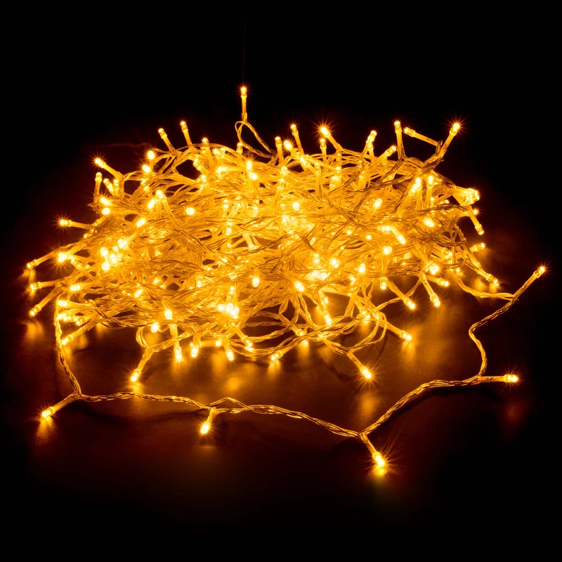 Lexi Lighting 240 LED Fairy Light Chain Clear Cable - Warm White