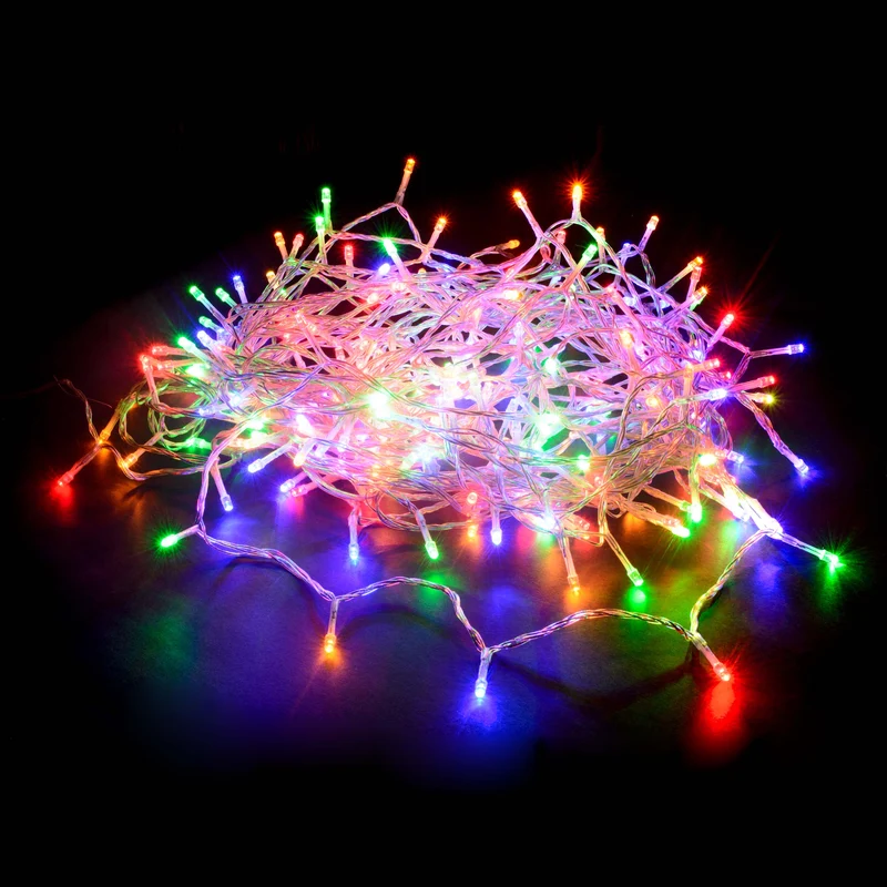 Lexi Lighting 240 LED Fairy Light Chain Clear Cable - Multicolour