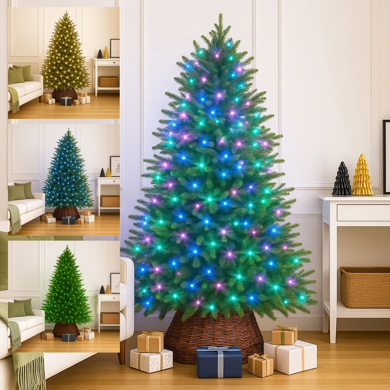 Lexi Lighting 400 RGB connectable Colour Changing String light - Dark Green