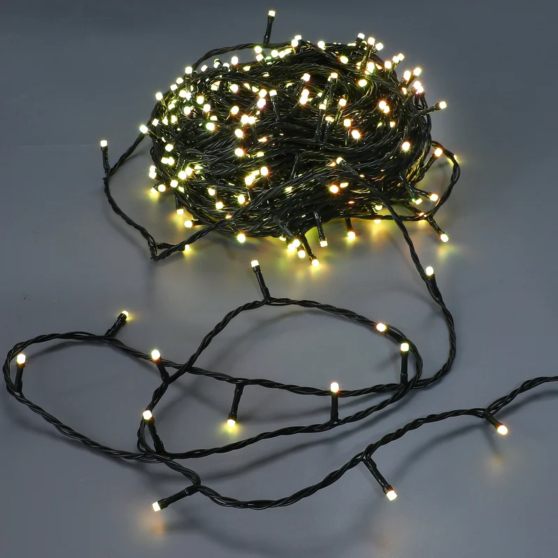 Lexi Lighting 400 RGB connectable Colour Changing String light - Dark Green