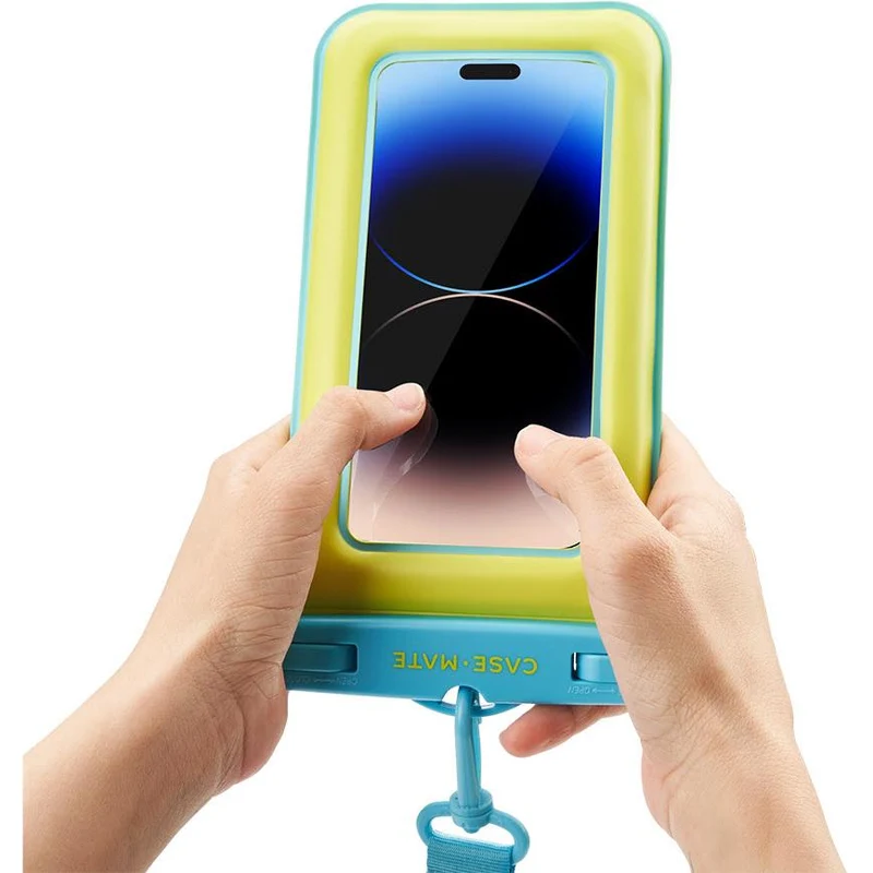 Case-Mate Waterproof Floating Pouch (Lime/Blue)