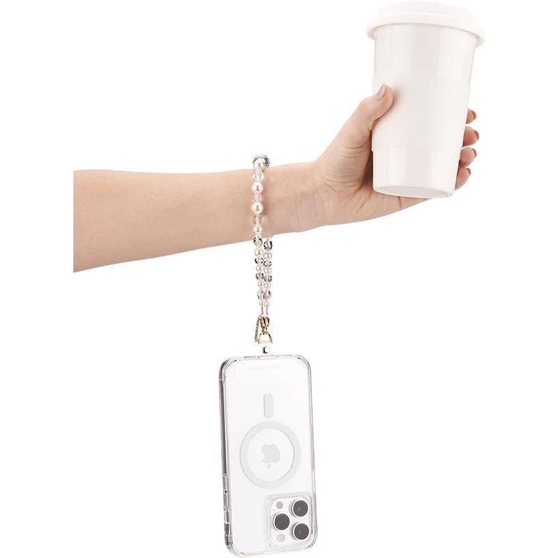 Case-Mate Beaded Universal Phone Wristlet (Crystal Pearl)