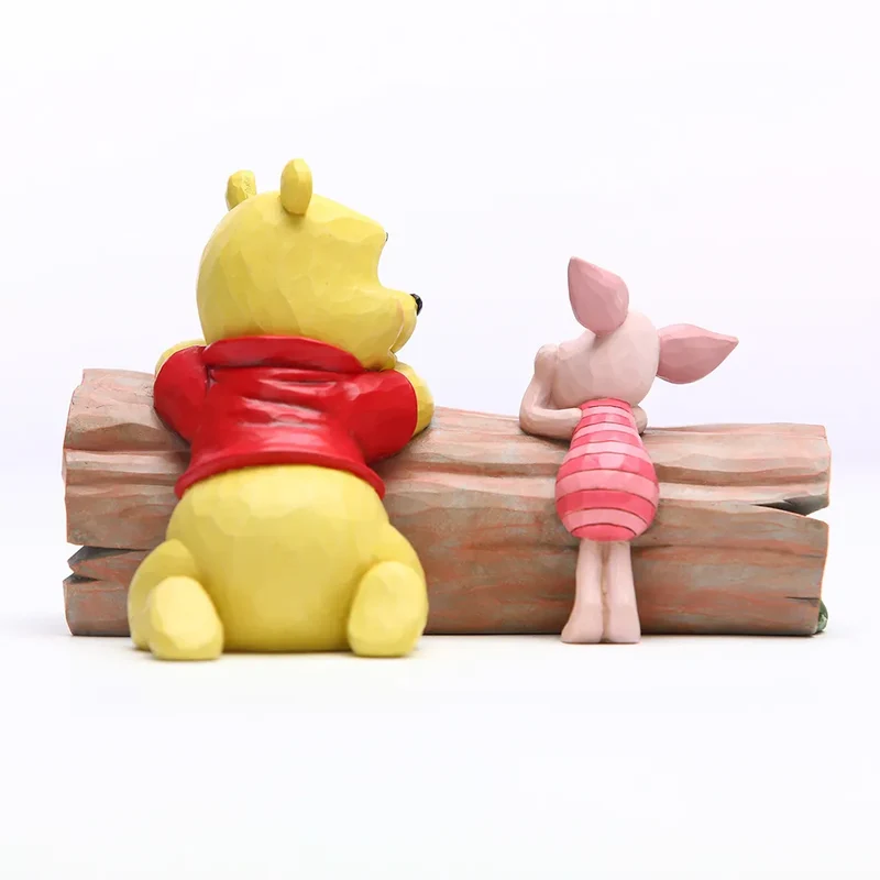 Jim Shore Disney Traditions - Winnie The Pooh and Piglet on a Log - Truncated Conversation