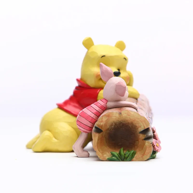 Jim Shore Disney Traditions - Winnie The Pooh and Piglet on a Log - Truncated Conversation