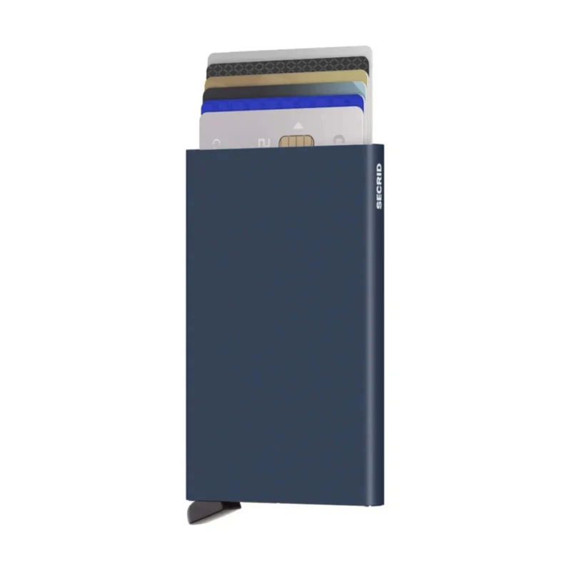 Secrid Cardprotector Compact RFID Aluminium Cards Wallet Navy
