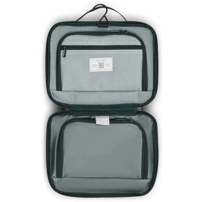 Delsey Brochant 3 Wetpack Toiletry Bag - Deep Black