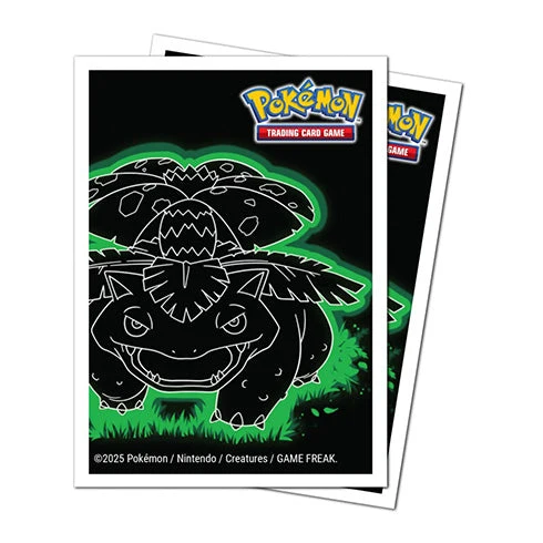 Ultra Pro Pokemon Neon Kanto 105ct APEX Deck Protector Sleeves Venusaur