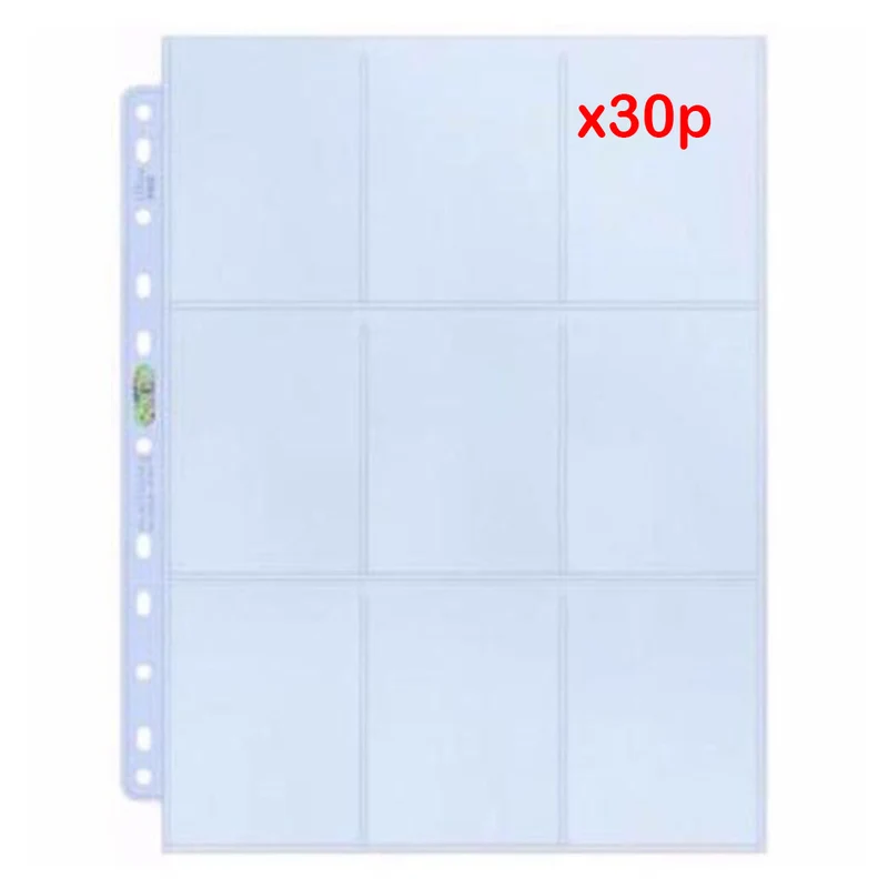 ULTRA PRO PLATINUM Trading Card 9 Pocket POKEMON MAGIC AFL Pages 11 Holes Sleeves