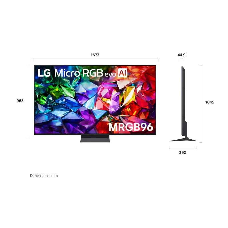 LG 75" MRGB96B Micro RGB EVO AI 4K Smart TV [2026]