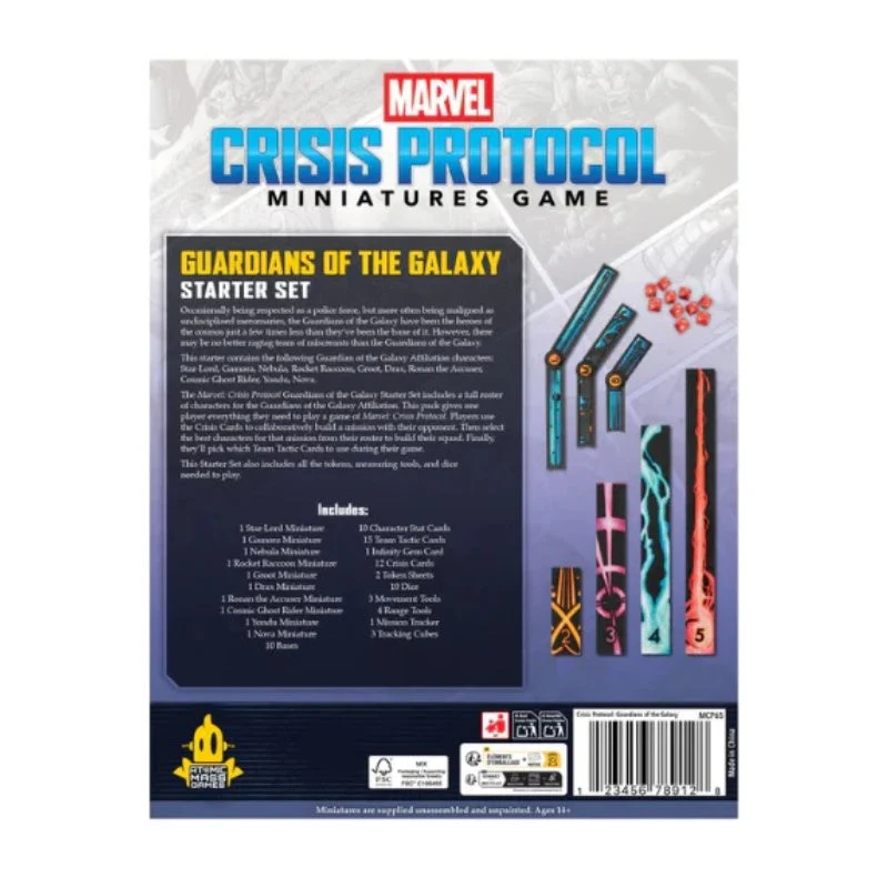 Atomic Mass Games Marvel Crisis Protocol Guardians of the Galaxy Starter Set