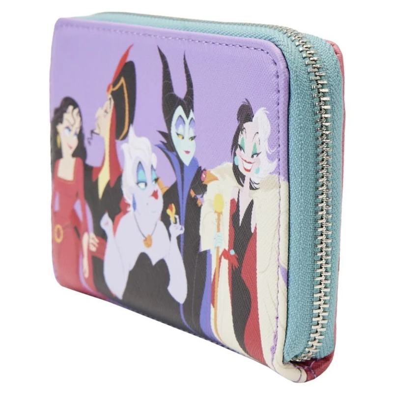 Loungefly Disney Villains - Colour Block Zip Around Wallet