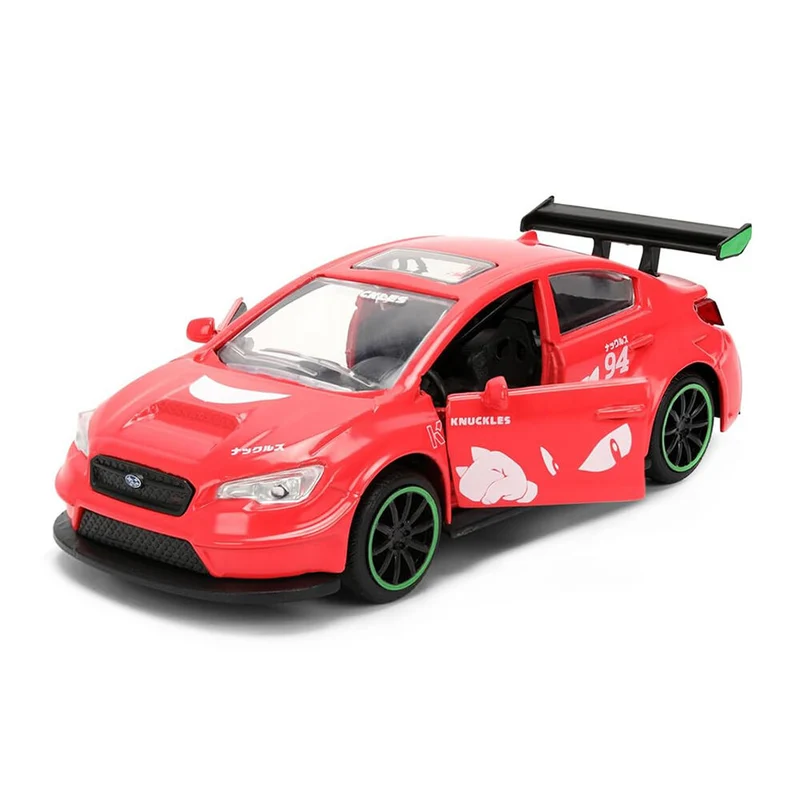 Jada 1:32 Scale Sonic The Hedgehog 2016 Subaru WRX STI Red Diecast Model Car