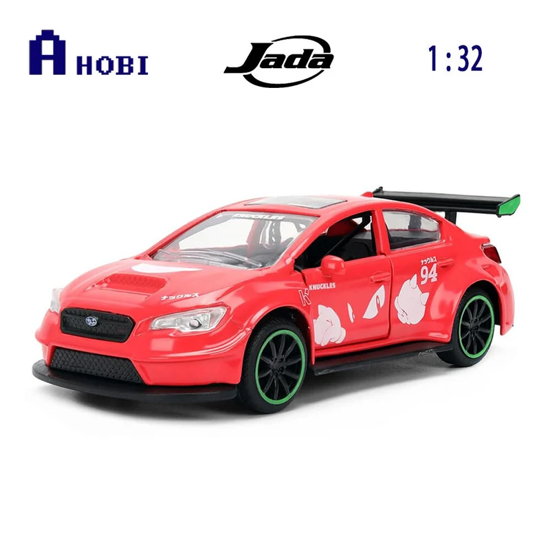 Jada 1:32 Scale Sonic The Hedgehog 2016 Subaru WRX STI Red Diecast Model Car