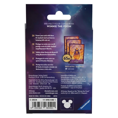 Ravensburger Disney Lorcana TCG Series 6 Azurite Sea Sleeves Winnie the Pooh Hunny Wizard