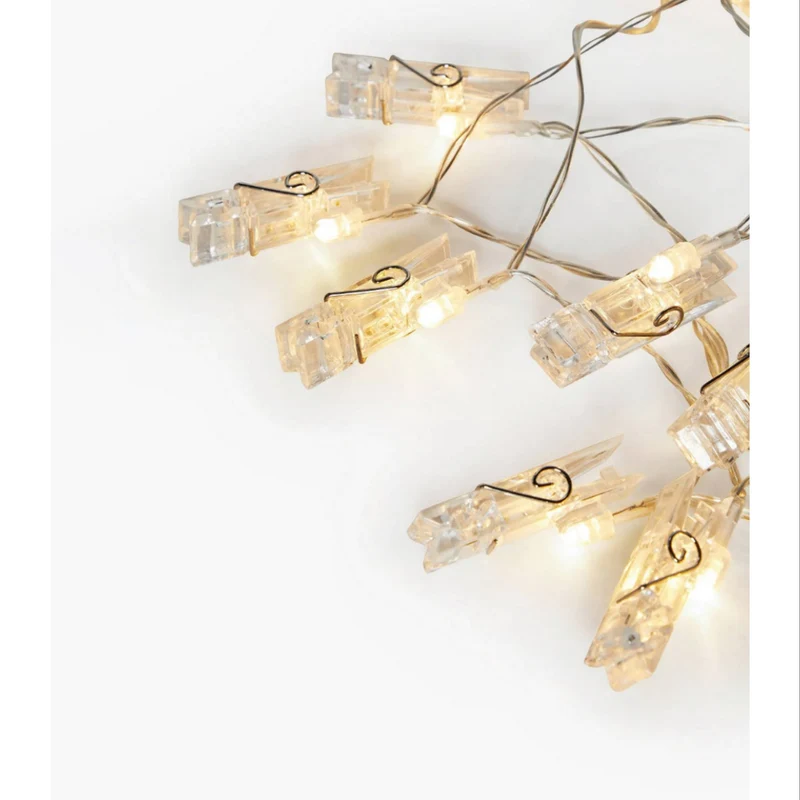 Lexi Lighting Dual Power 24 LED String Light With Clamps