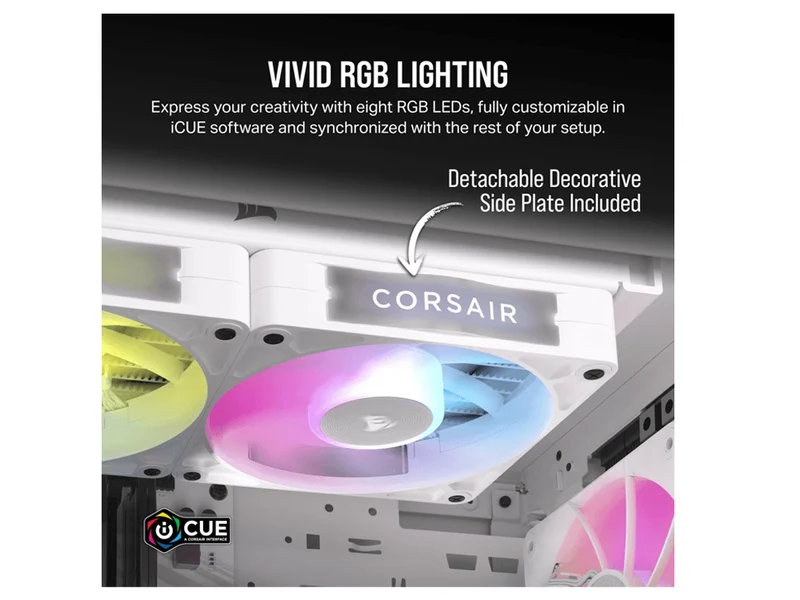 Corsair iCUE LINK RX120 II RGB 120mm PWM Fan Expansion - White